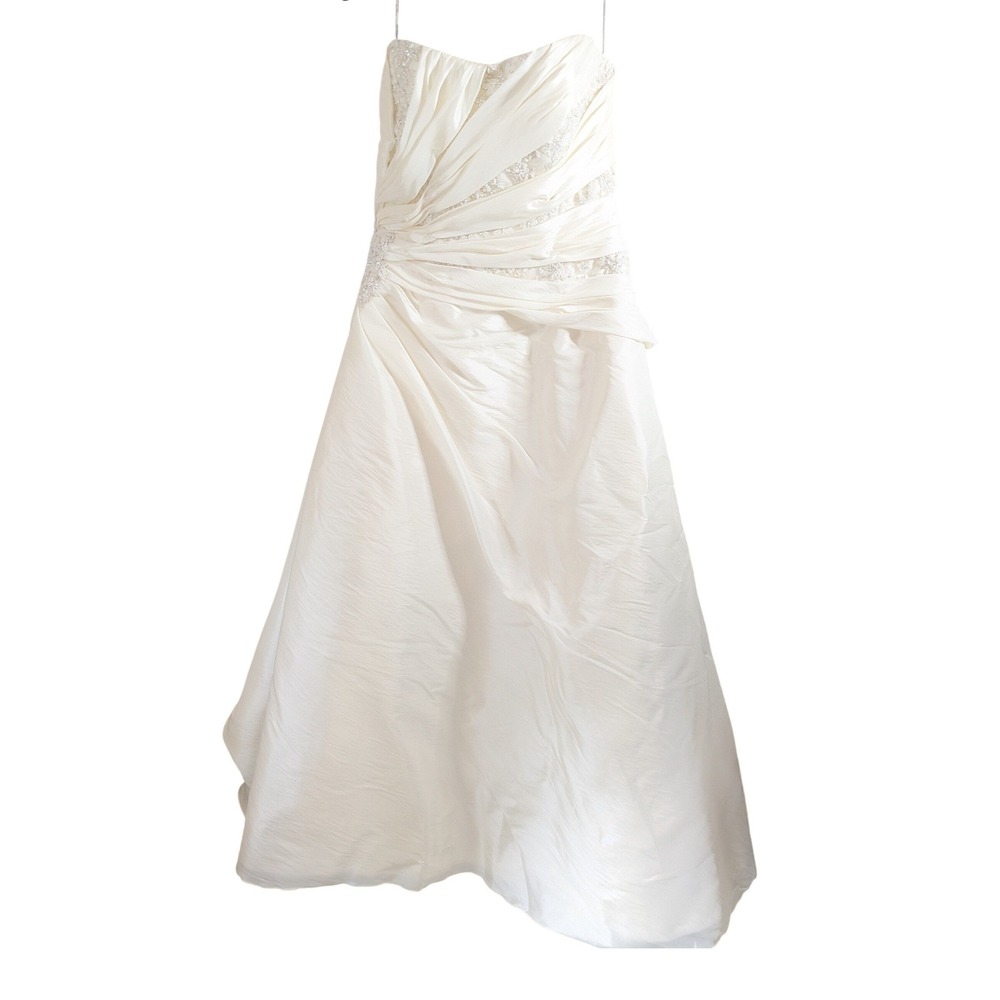 NWOT Maggie Sottero Couture Corset Beaded Pleated Sweetheart Bridal Gown 14 - Picture 6 of 14